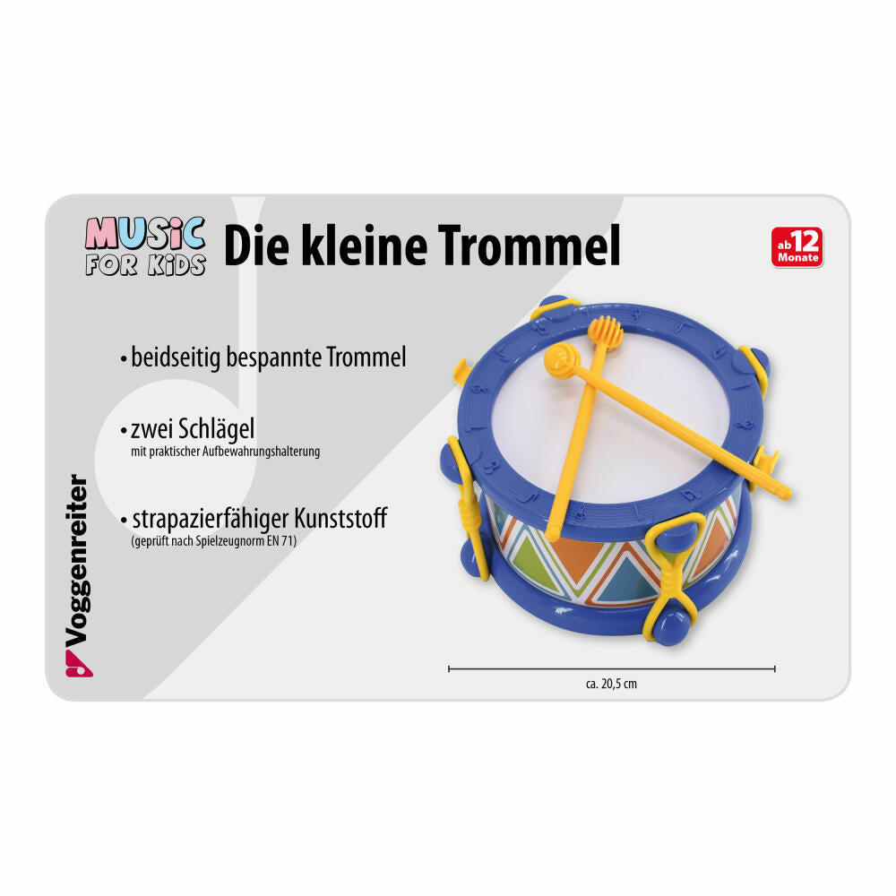 Voggenreiter Music For Kids Die kleine Trommel, Klangspielzeug, Spielzeug, Kinder, 544