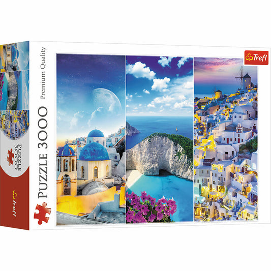 Trefl Puzzle Greek Holidays - Collage, 3000 pieces, 116 x 85 cm, 33073