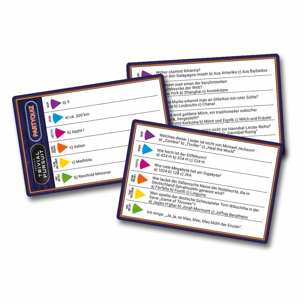 Winning Moves Trivial Pursuit Party Quiz, Card Game, Quiz Game, Board Game, Knowledge Game, 11798