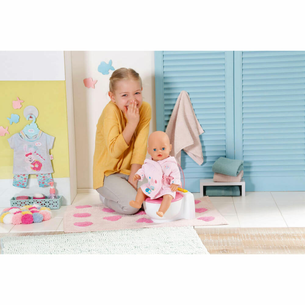 Zapf Creation BABY born Bath Toilette, Puppen Toilette, Töpfchen, Zubehör, 828373