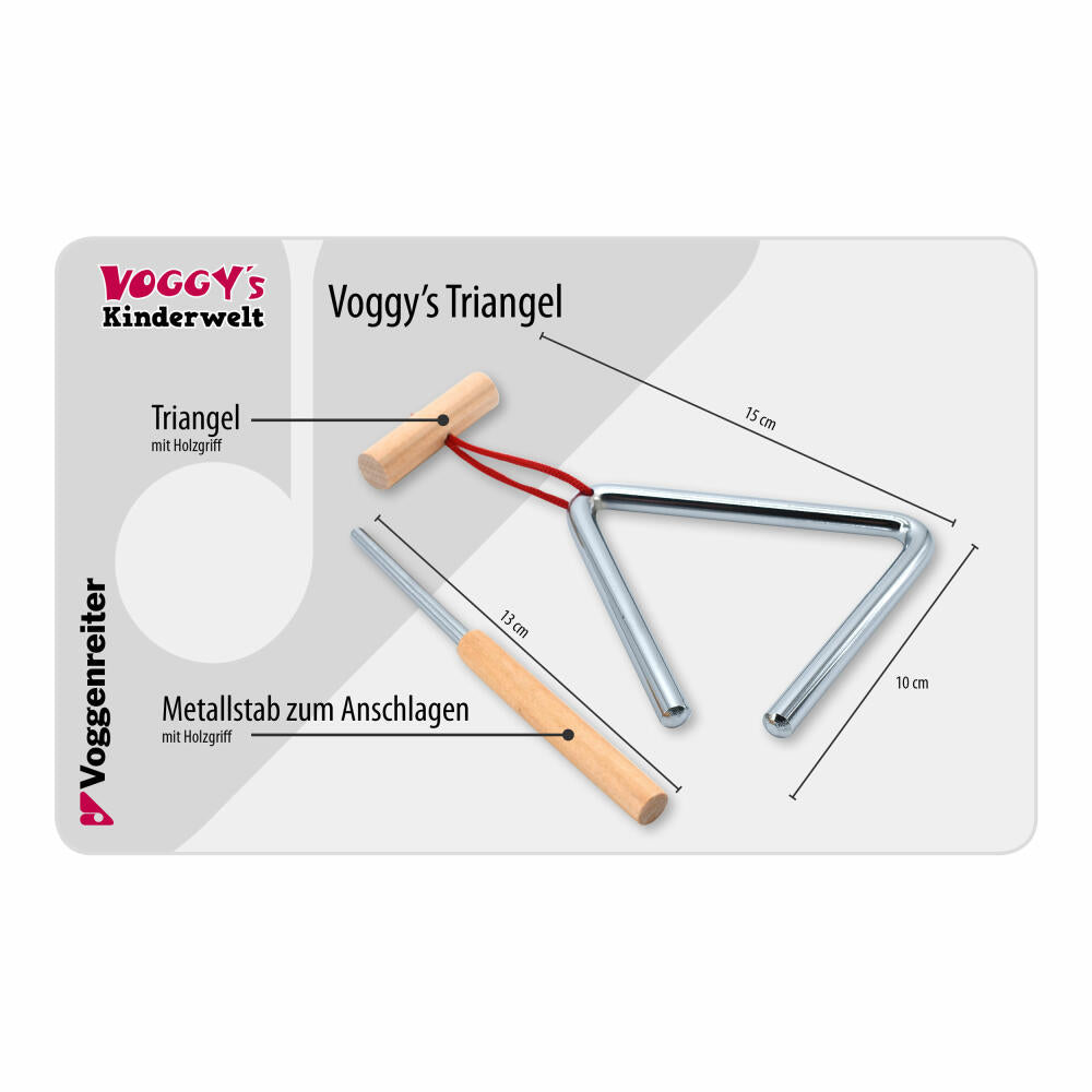 Voggenreiter Voggys Triangel, Schlaginstrument, Musikinstrument, Instrument, Kinder, 781