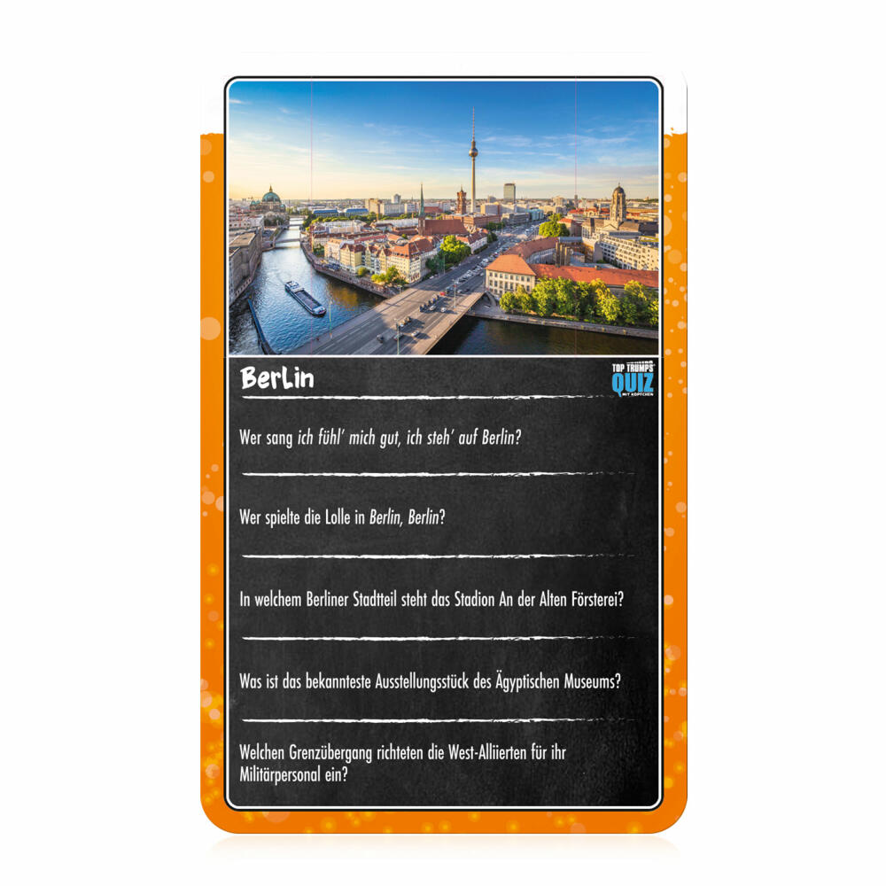 Winning Moves Top Trumps Pub Quiz, quiz game, board game, knowledge game, 47414