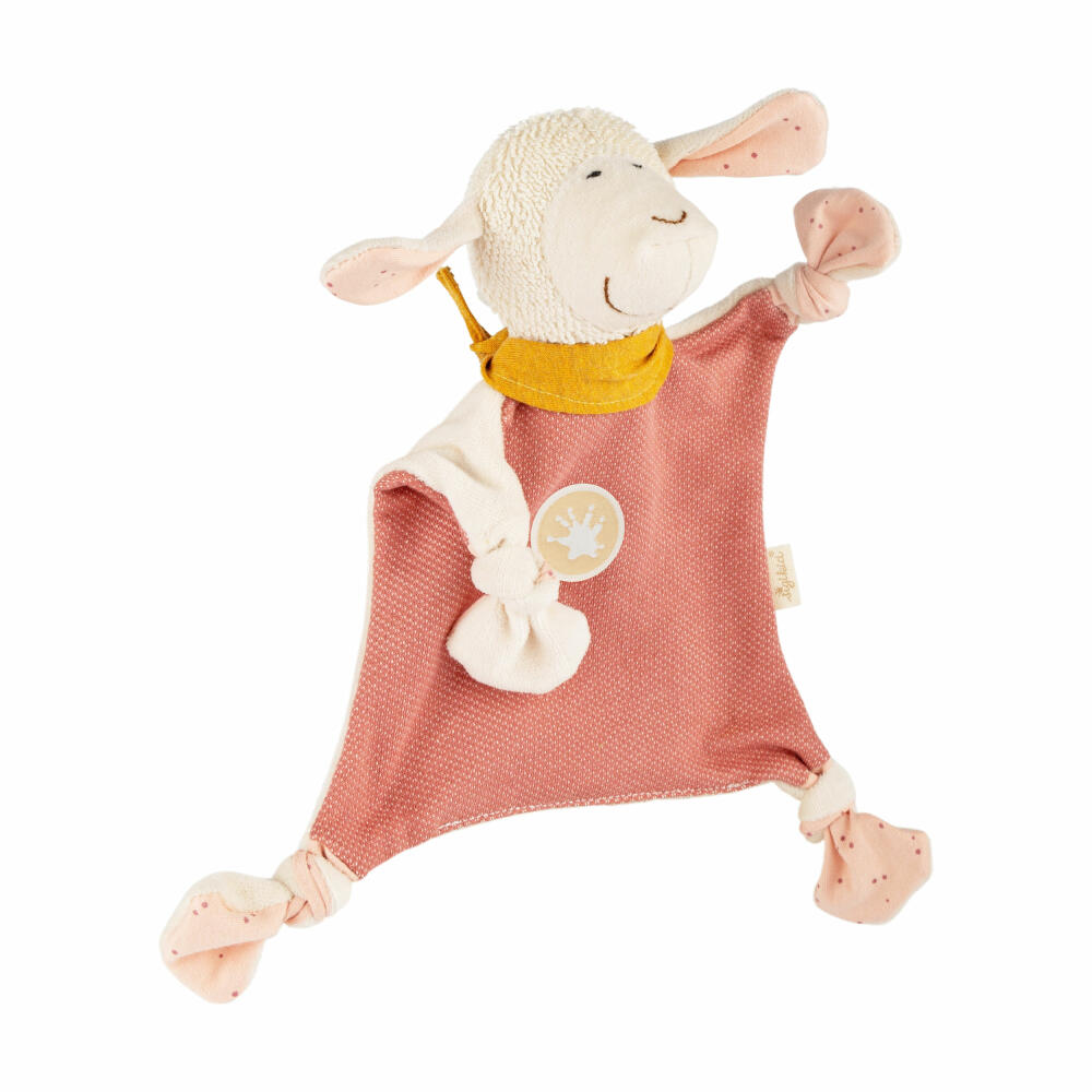 sigikid Schnuffeltuch Schaf Tiny Tissues, Schmusetuch, Kuscheltuch, Babytuch, Baumwolle, Rosa, 39940