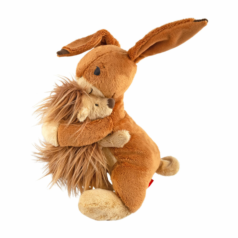 sigikid & friends We Two Set Rabbit and Hedgehog, Cuddly Toy, Stuffed Toy, Soft Toy, Polyester, 28 cm, 43397