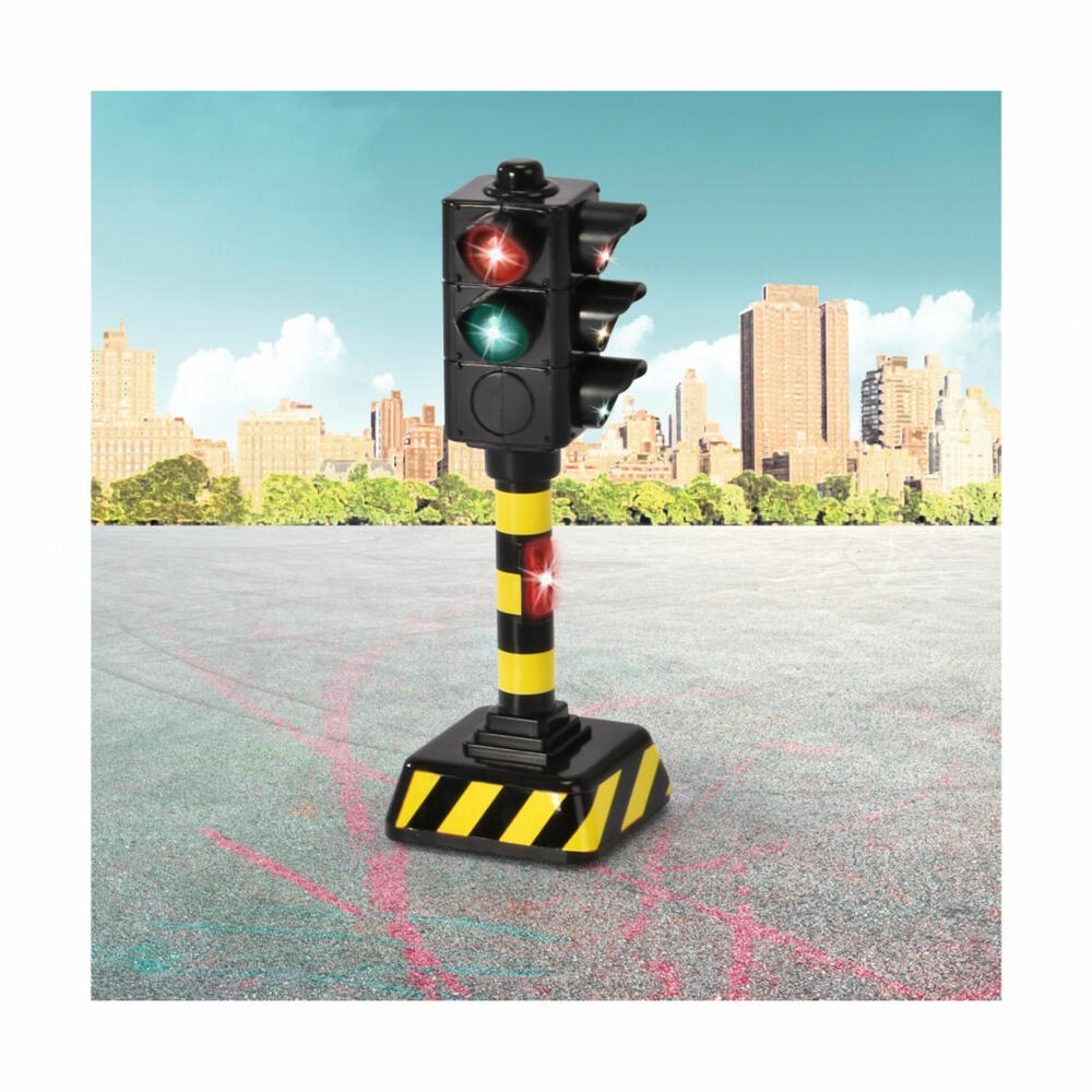 Dickie Toys Traffic Light, Ampel, Spielampel, Spielzeug, mit Lichtwechsel, 203341034
