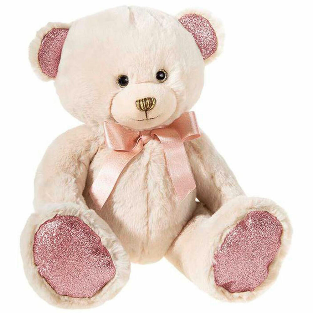 Heunec BÄR PEARLIE Taupie with rose bow medium