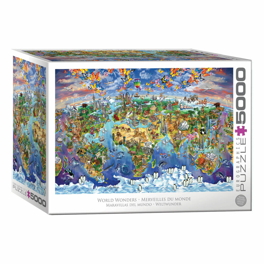 Eurographics XXL-Puzzle Weltwunder, 5000 Teile, 152 x 102 cm, 8520-5880