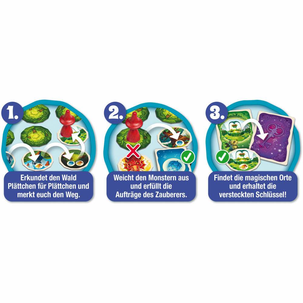 Schmidt Spiele Fabelwald, Kinderspiel, Memospiel, Merkspiel, ab 6 Jahren, 40661