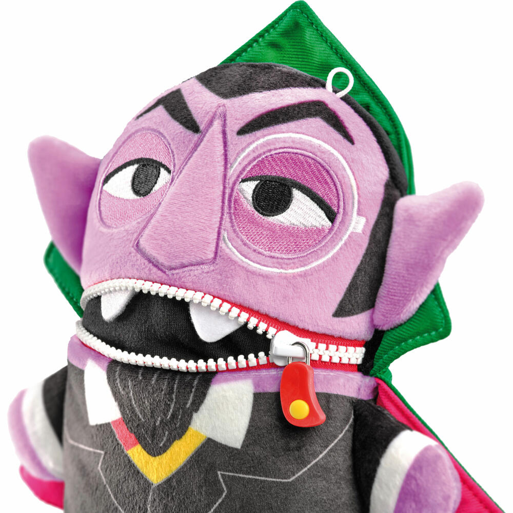 Schmidt Spiele Worry Eater Sesame Street Count Number, Plush Figure, Cuddly Toy, 30 cm, 42556