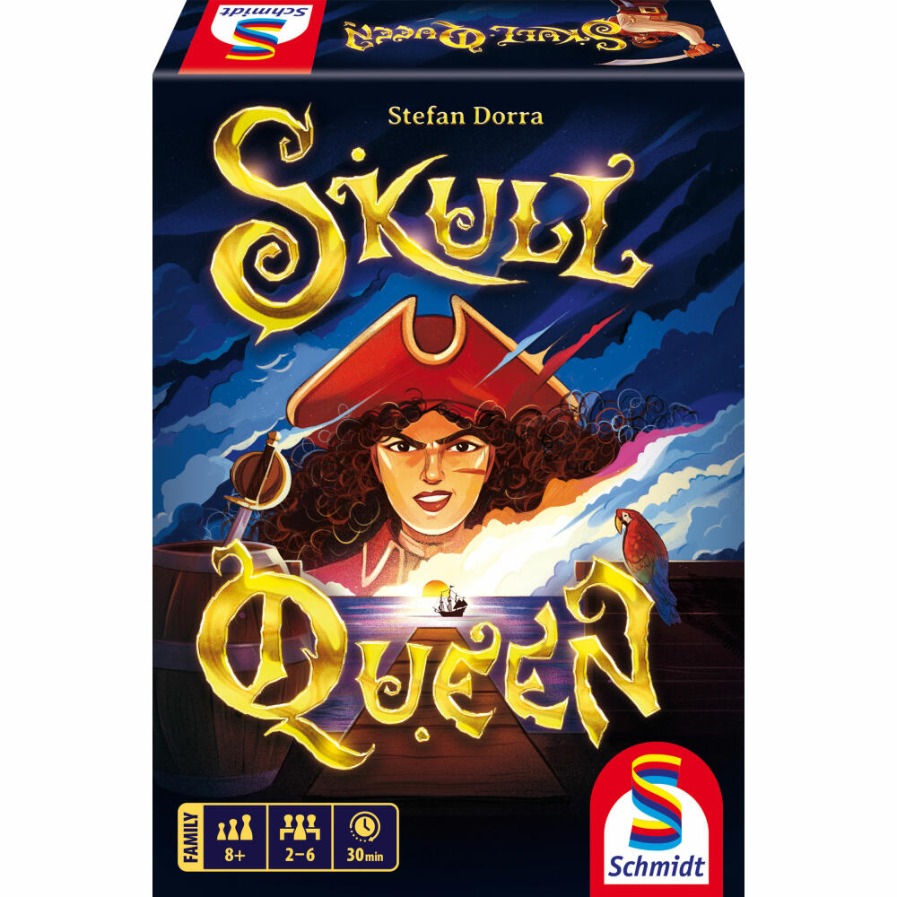 Schmidt Spiele Klein & Fein Skull Queen, card game, family game, from 8 years, 49456