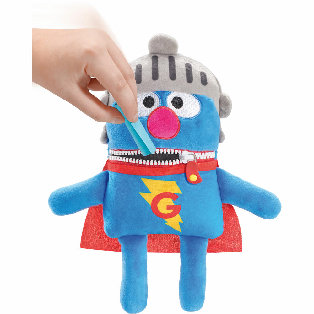 Schmidt Spiele Worry Eater Sesame Street Grobi, Plush Figure, Cuddly Toy, 36 cm, 42557