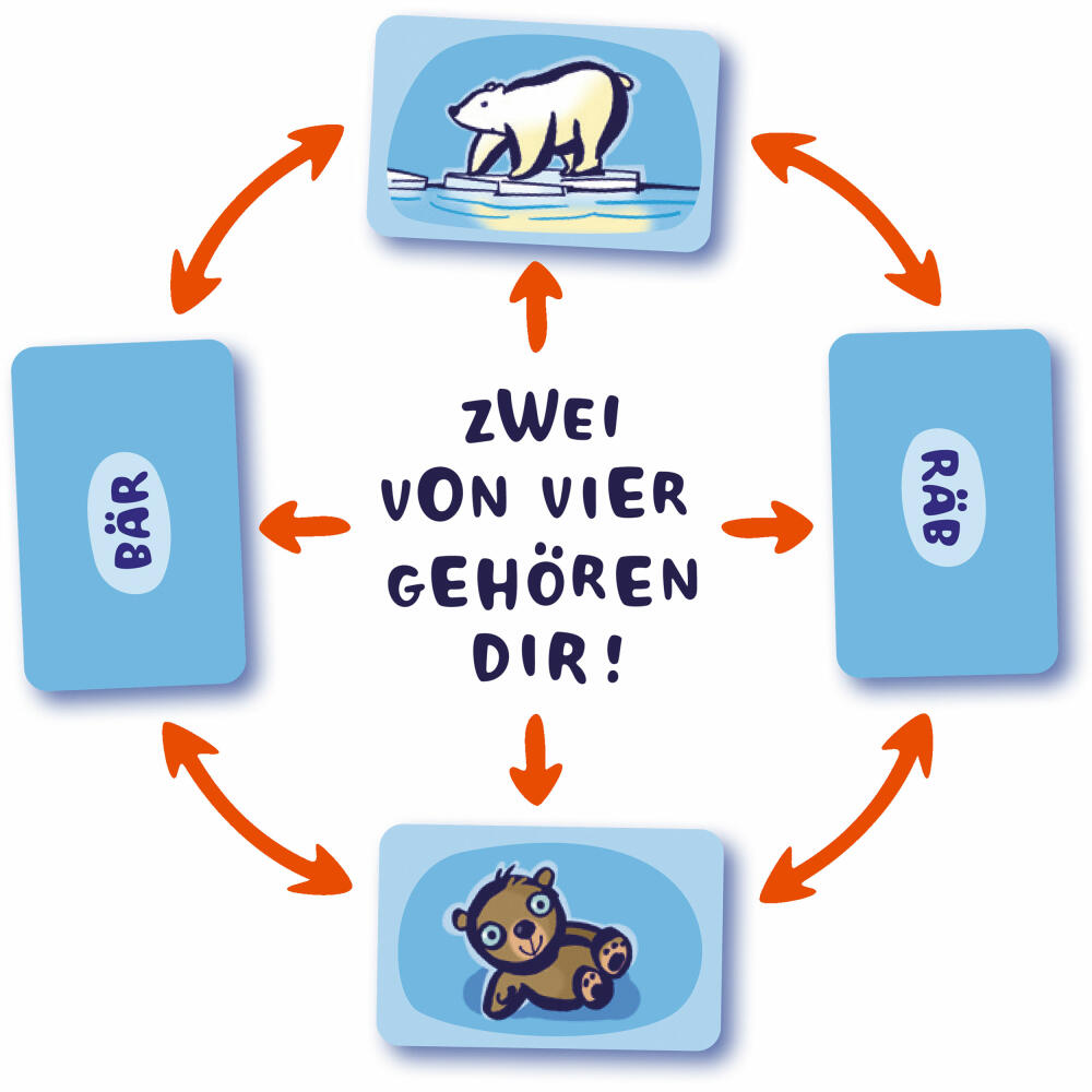 Schmidt Spiele Drei Magier Quabl, Kartenspiel, Familienspiel, ab 8 Jahren, 40898