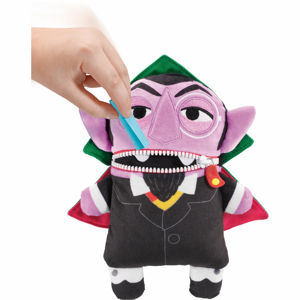 Schmidt Spiele Worry Eater Sesame Street Count Number, Plush Figure, Cuddly Toy, 30 cm, 42556