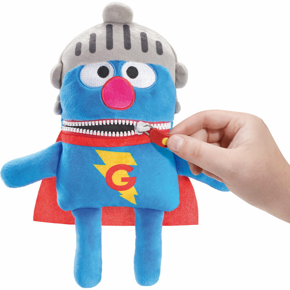 Schmidt Spiele Worry Eater Sesame Street Grobi, Plush Figure, Cuddly Toy, 36 cm, 42557