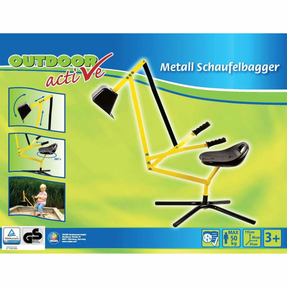 Outdoor Active Metal Shovel Excavator, Excavator, Sand Toy, Toy, Children, from 3 Years, 71007367