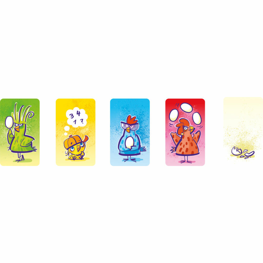 Schmidt Spiele Three Magicians Henry's Hens, card game, family game, ages 8 and up, 40897