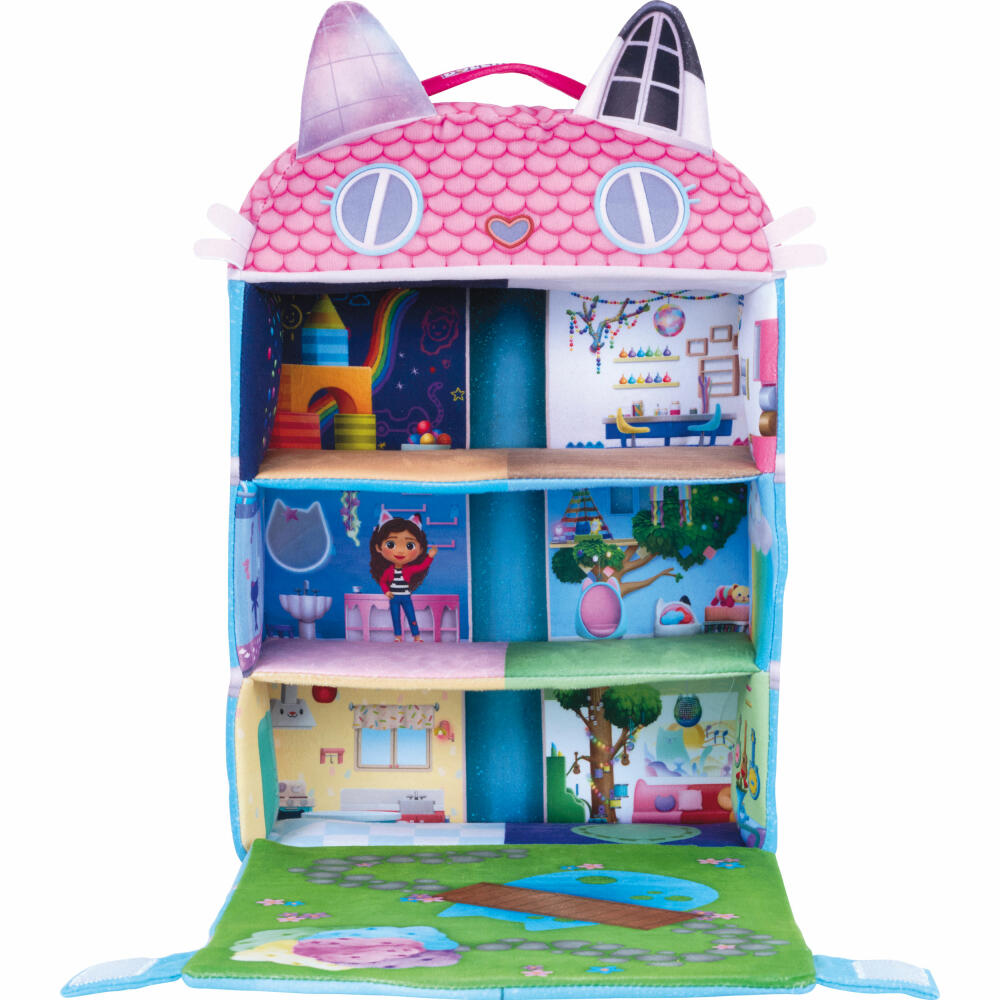 Schmidt Spiele Gabys Dollhouse, dollhouse, toy, with 3 figures, plush, 41 cm, 42804