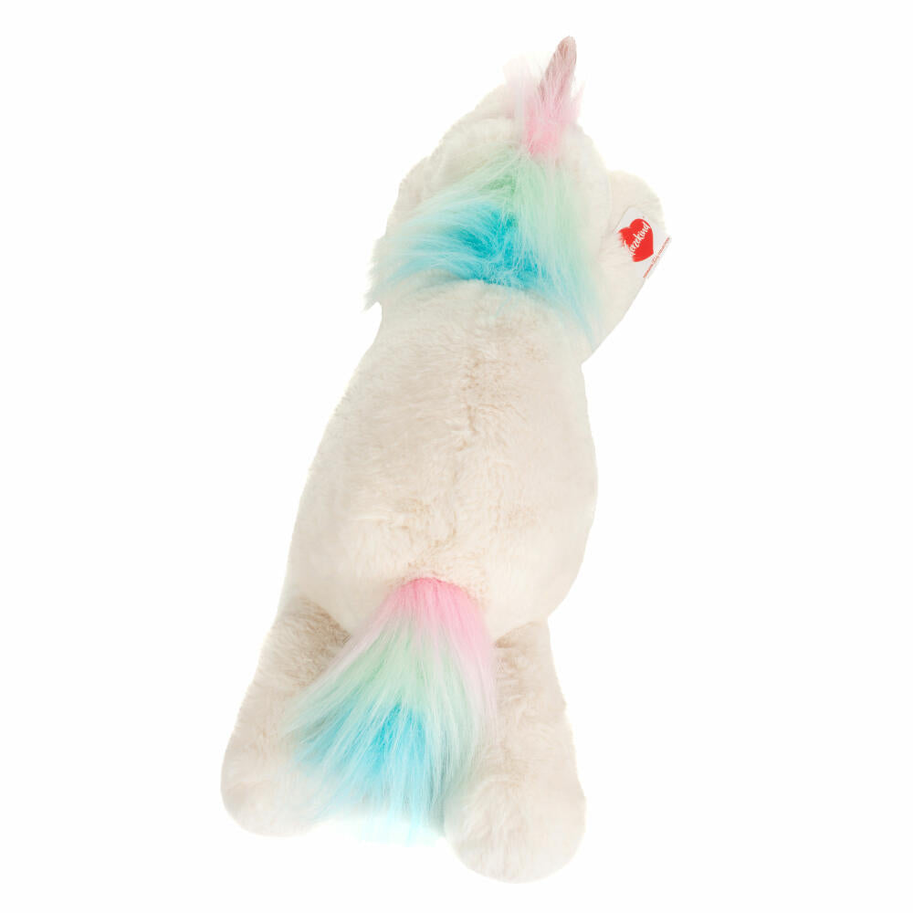 Teddy Hermann Unicorn Enya, Cuddly Toy, Stuffed Toy, Plush Toy, Herzekind, White Colorful, 50 cm, 939658