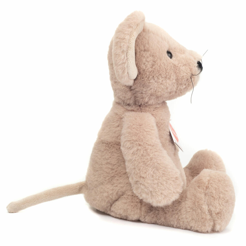 Teddy Hermann Maus Mabel, Kuscheltier, Stofftier, Plüschtier, Herzekind, Grau, 32 cm, 939481