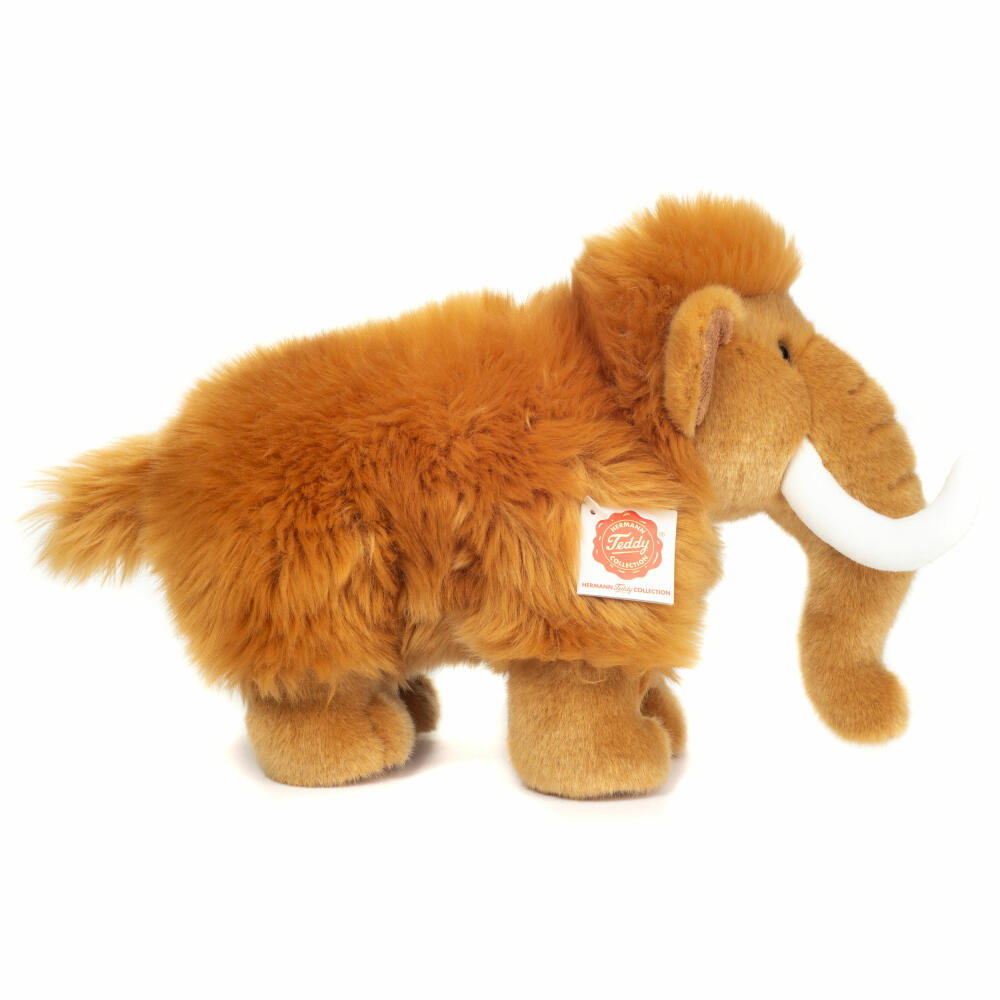 Teddy Hermann Mammut, Kuscheltier, Stofftier, Plüschtier, Exotisches Wildtier, Braun, 33 cm, 945000