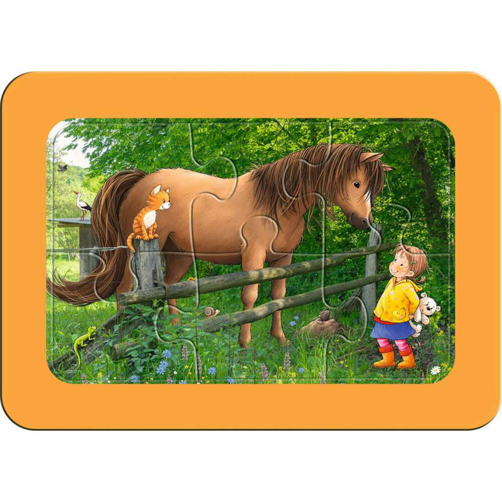 Ravensburger my first puzzles Lotta auf dem Bauernhof, Puzzle, Kinderpuzzle, Legespiel, 3 x 6 Teile, 05679