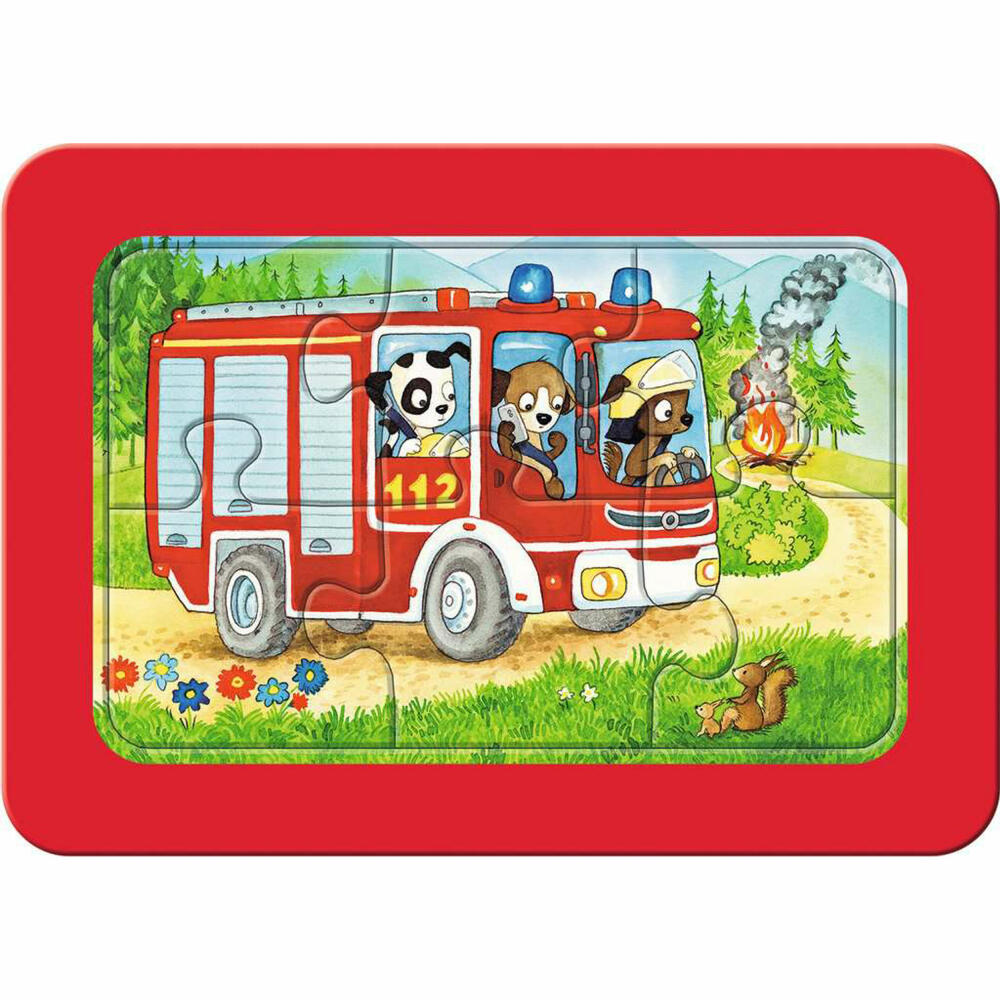 Ravensburger Children's Puzzle Animals in Action, Puzzle, 3x6 pieces, 05630
