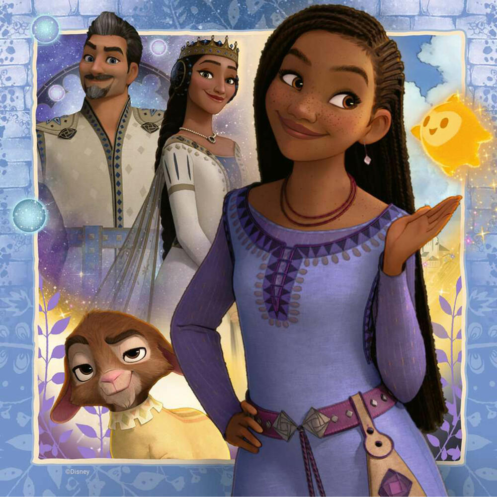 Ravensburger Kinderpuzzle Ashas Wunsch, Puzzle, 3x49 Teile, 05702