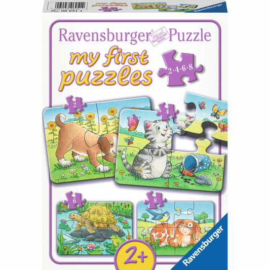 Ravensburger Puzzle Cute Pets, My First Puzzles, Children's Puzzle, Laying Game, Children's Game, Puzzle Game, 8 Pieces, 06951 4