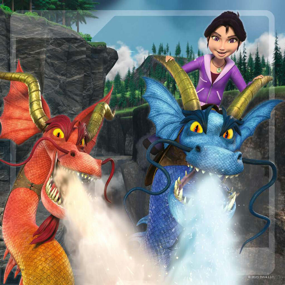 Ravensburger Dragons: Die 9 Welten, Puzzle, Kinderpuzzle, Legespiel, 3 x 49 Teile, 05688