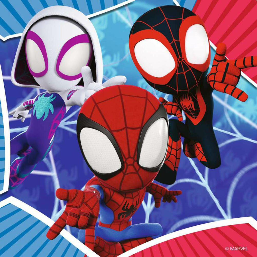 Ravensburger Kinderpuzzle Spideys Abenteuer, Kinder Puzzle, 3 x 49 Teile, ab 5 Jahren, 05730