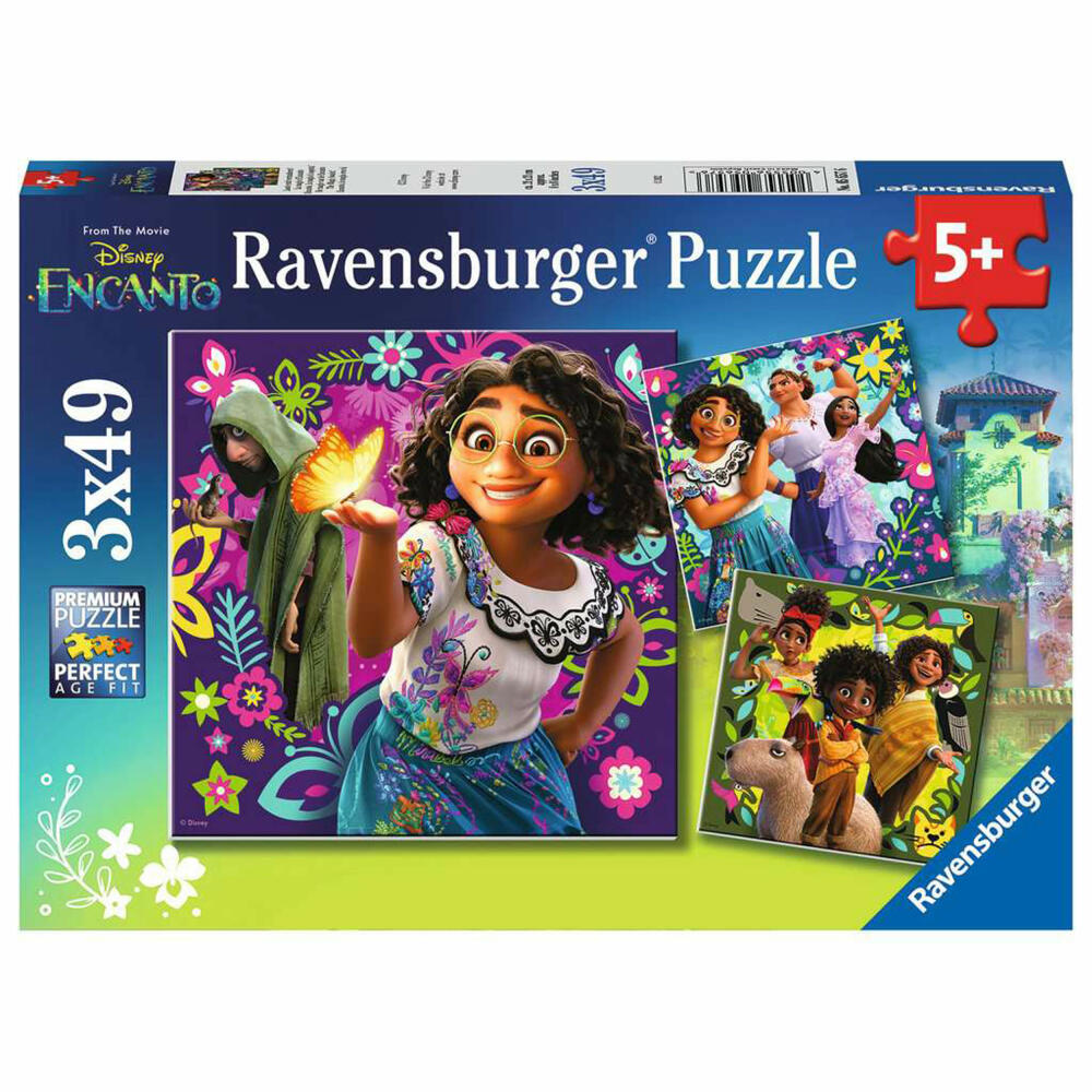 Ravensburger Kinderpuzzle Lasst euch verzaubern!, Puzzle, 3x49 Teile, 05657