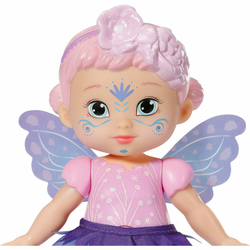Zapf Creation BABY born Storybook Fairy Violet, Feen-Puppe, Spielpuppe, mit Flügelfunktion, 18 cm, 833780