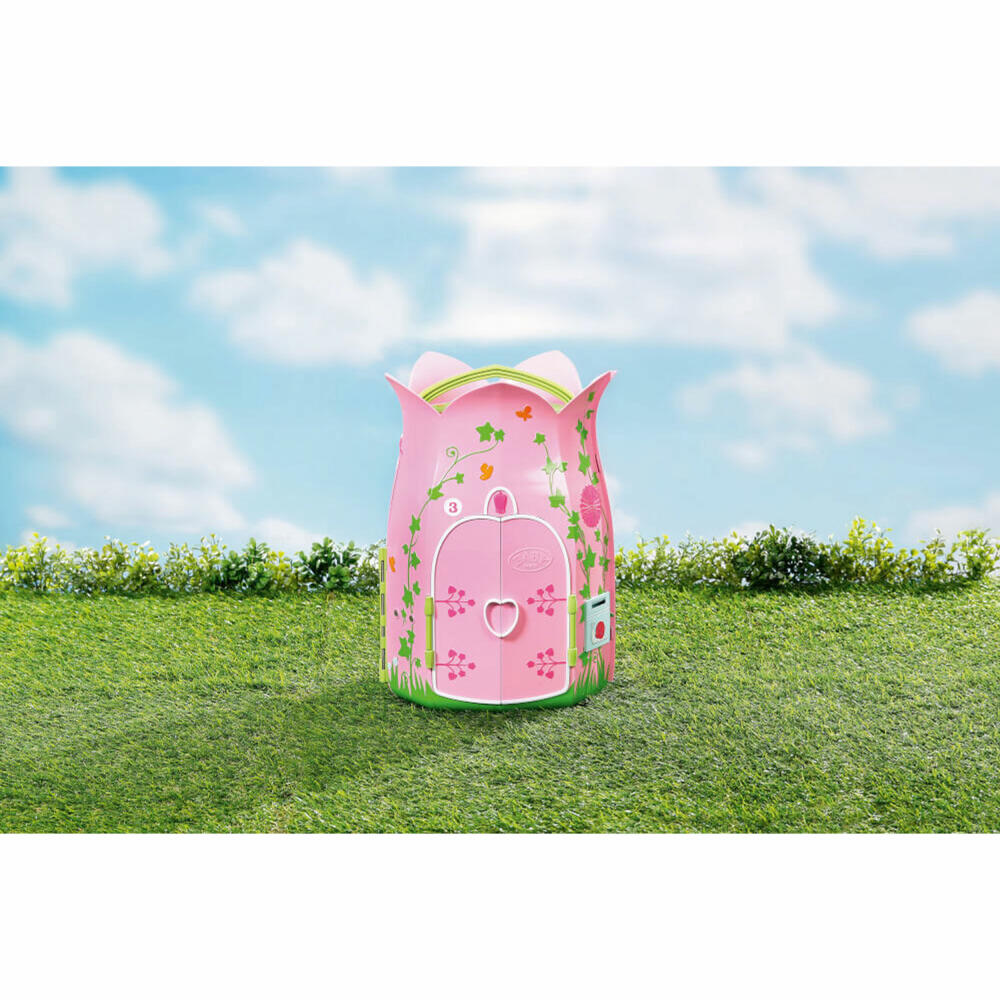 Zapf Creation BABY born Storybook Cottage, Spielhaus, Puppenhaus, Ausklappbar, Puppen Haus, 833803