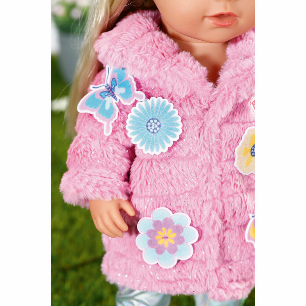 Zapf Creation BABY born Flauschmantel, Puppenkleidung, Puppen Kleidung, 43 cm, 833834