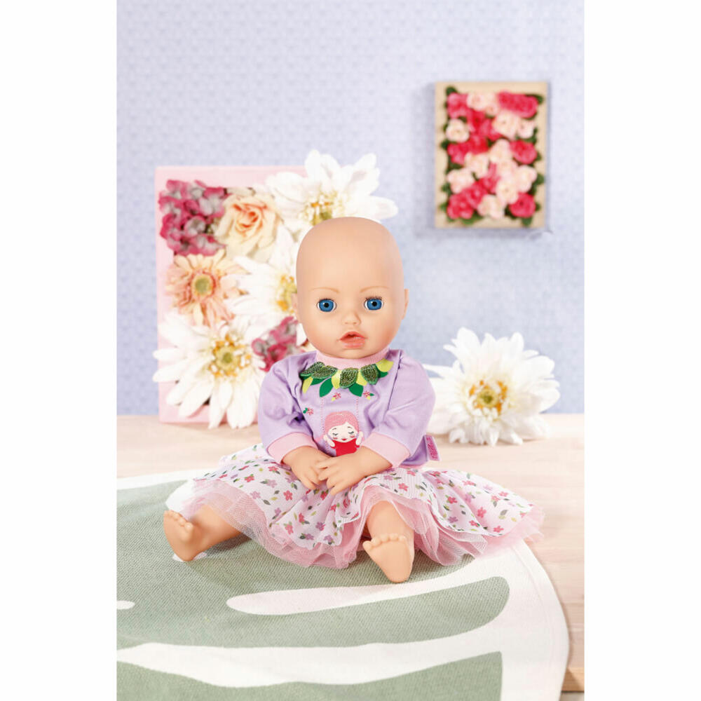 Zapf Creation Dolly Moda Sweater and Tutu Tree Swing, Doll Clothes, Clothes Doll, 43 cm, 871454