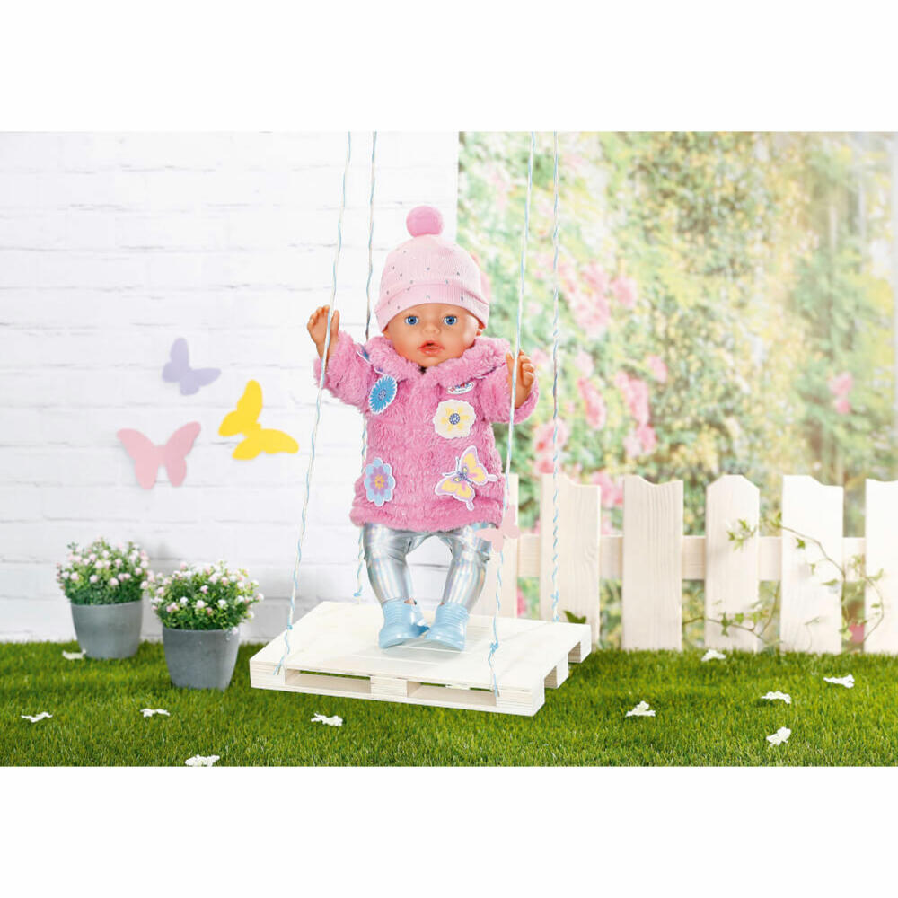Zapf Creation BABY born Flauschmantel, Puppenkleidung, Puppen Kleidung, 43 cm, 833834