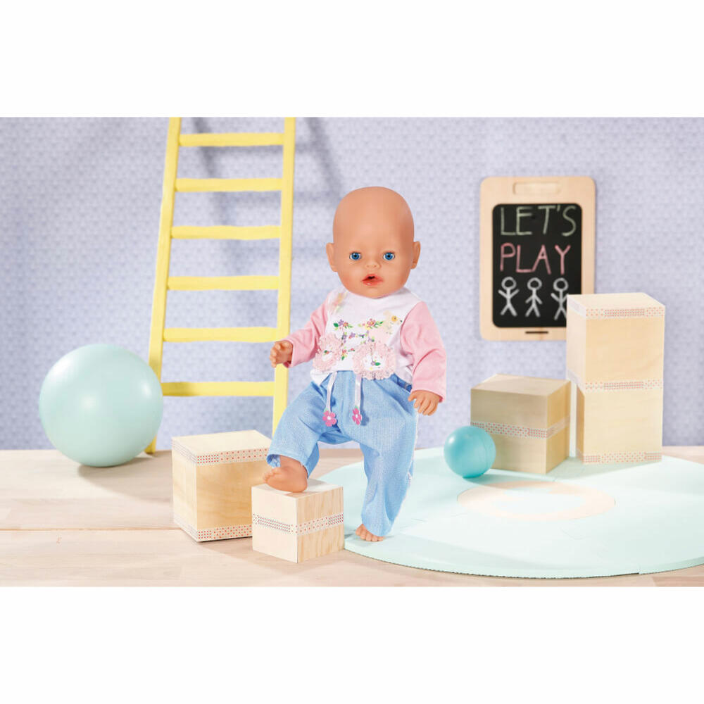 Zapf Creation Dolly Moda Shirt and Pants Bicycle, Doll Clothes, Clothes Doll, 43 cm, 871430