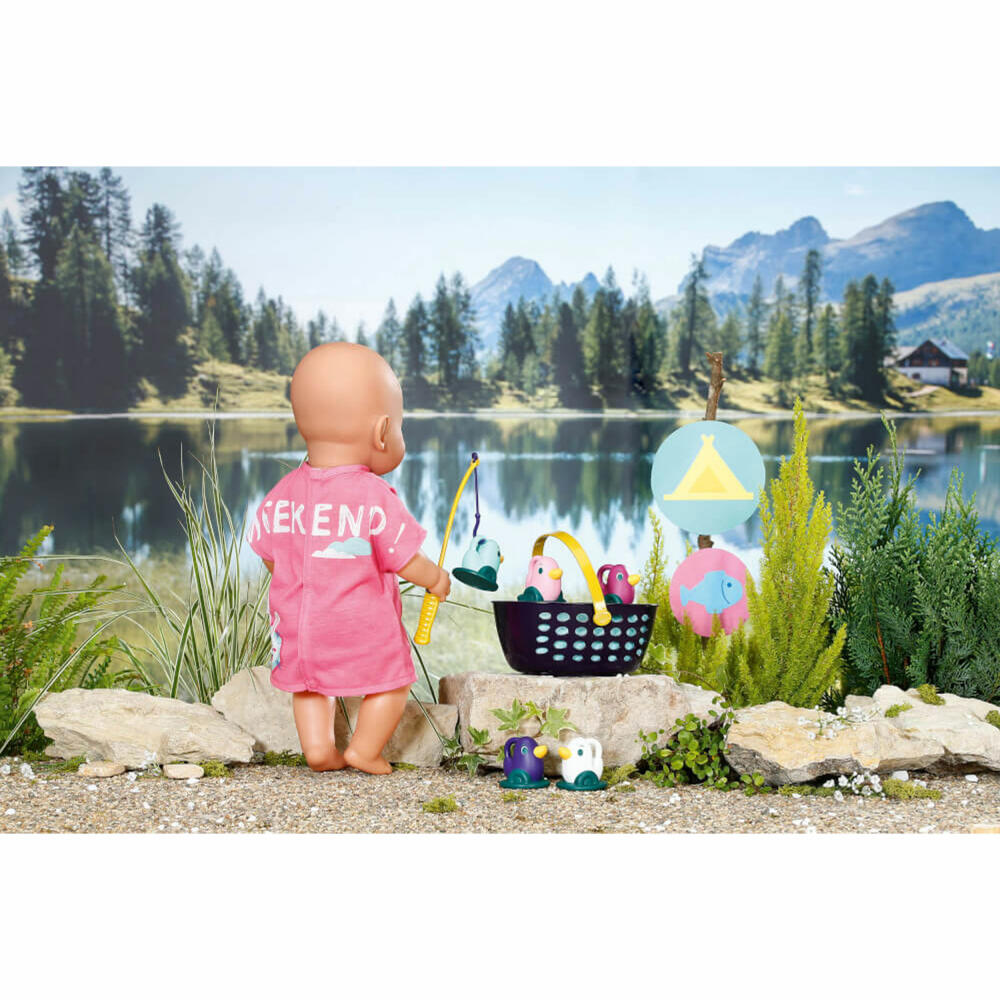 Zapf Creation BABY born Weekend Fischen, Angeln, Ausrüstung, Puppen Kleidung, Zubehör, 832790