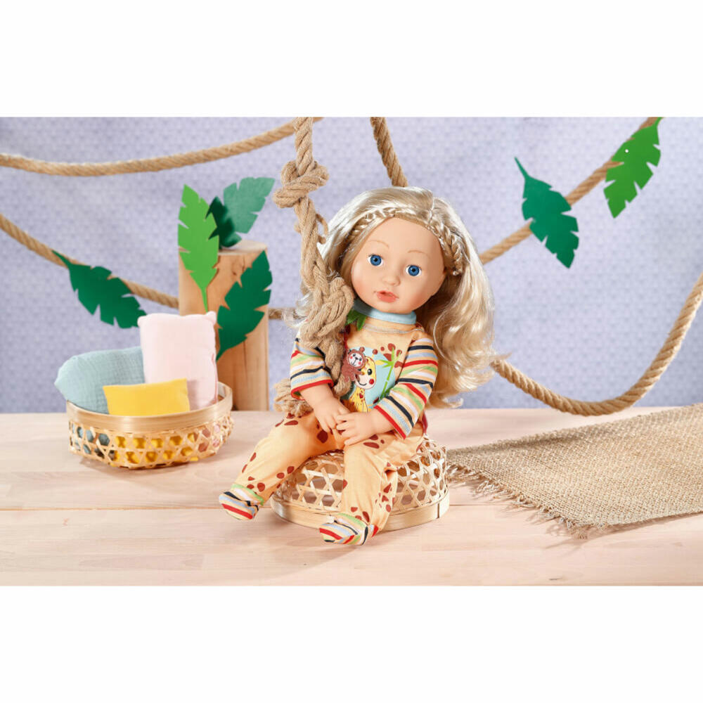 Zapf Creation Dolly Moda Romper with Giraffe, Doll Clothes, Clothes Doll, 43 cm, 871478