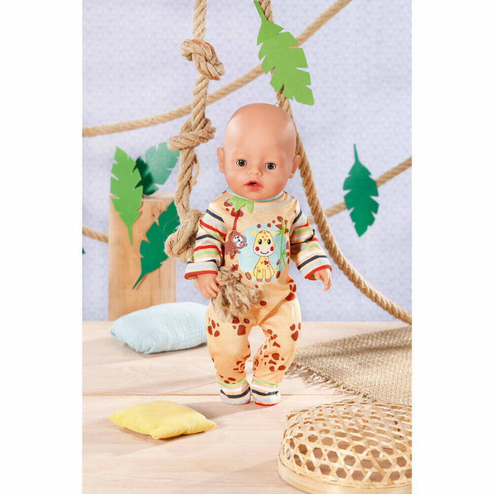 Zapf Creation Dolly Moda Romper with Giraffe, Doll Clothes, Clothes Doll, 43 cm, 871478