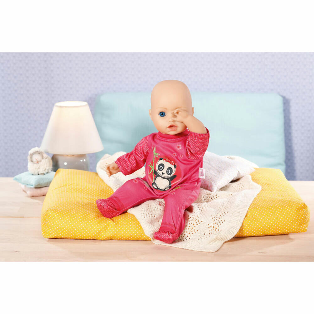 Zapf Creation Dolly Moda Romper with Panda, Doll Clothes, Clothes Doll, 43 cm, 871461