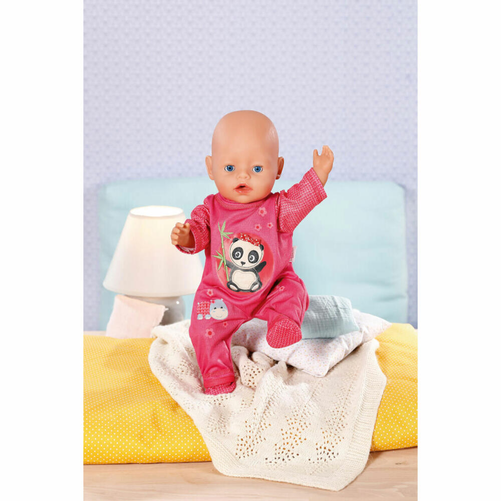 Zapf Creation Dolly Moda Romper with Panda, Doll Clothes, Clothes Doll, 43 cm, 871461