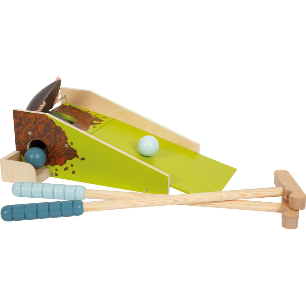 Legler Small Foot Kinder Minigolf-Set Maulwurf, Kinderspiel, Motorikspiel, Holz, ab 3 Jahren, 12439
