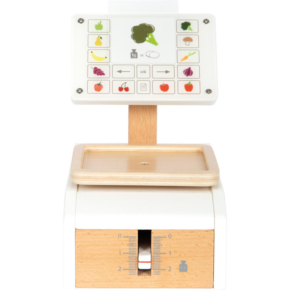 Legler Small Foot Waage Fresh, grocery store, children's grocery store, wood, from 3 years, 12418
