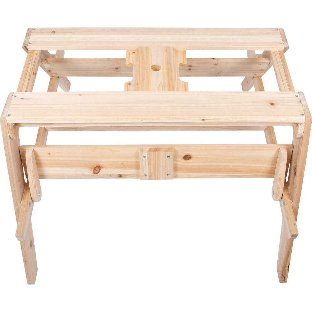 Legler Small Foot Kindersitzgruppe Matschtisch, Kinderspiel, Motorikspiel, Holz, ab 24 Monaten, 12422