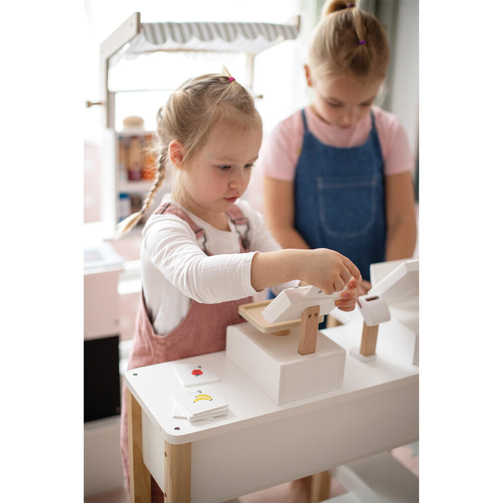 Legler Small Foot Waage Fresh, grocery store, children's grocery store, wood, from 3 years, 12418