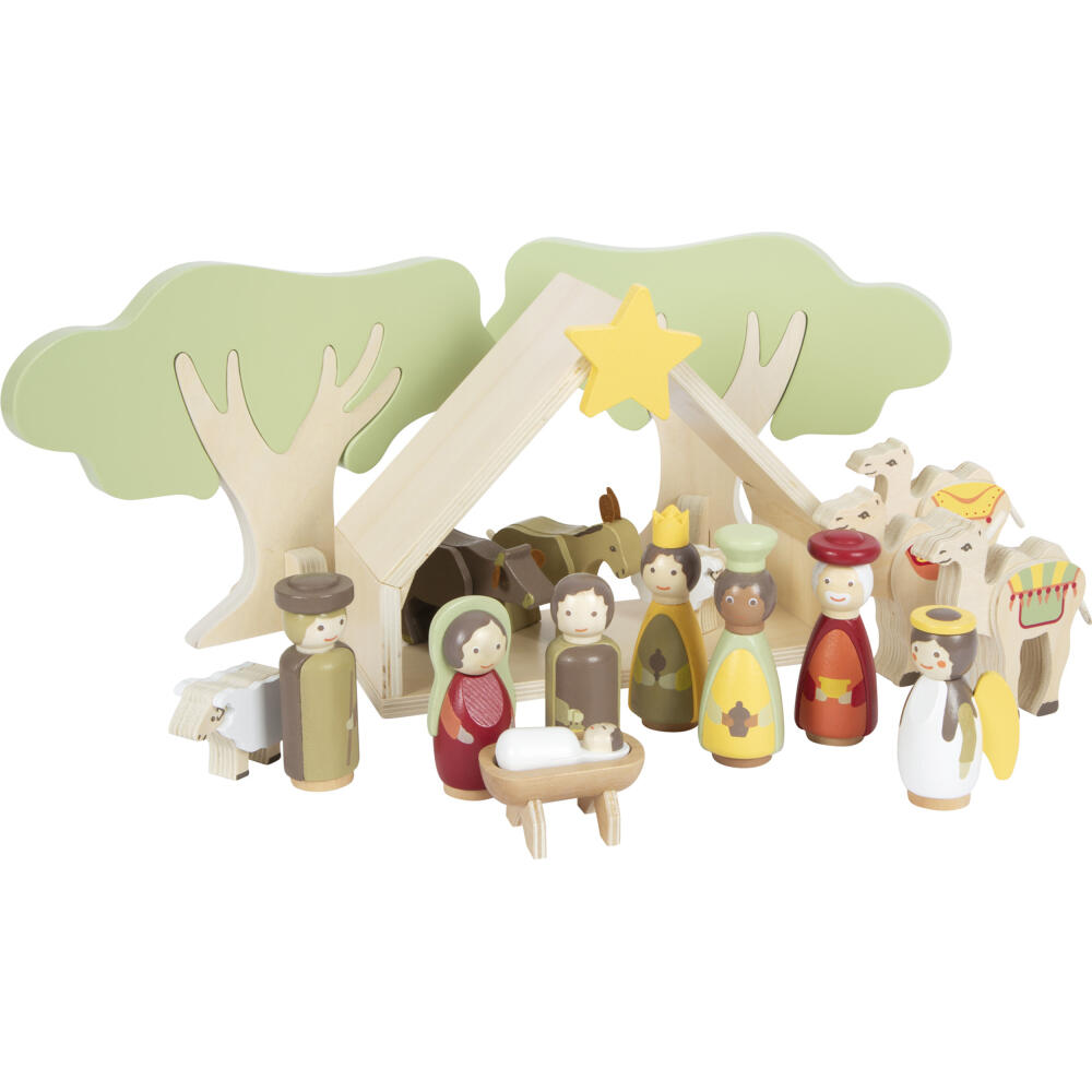 Legler Small Foot Playset Nativity Scene, Decoration, Christmas, Wood, from 3 years, 12356