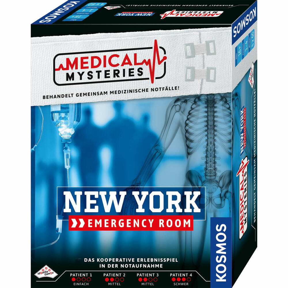KOSMOS Medical Mysteries New York, kooperatives Erlebnisspiel, Gesellschaftsspiel, ab 16 Jahren, 684402