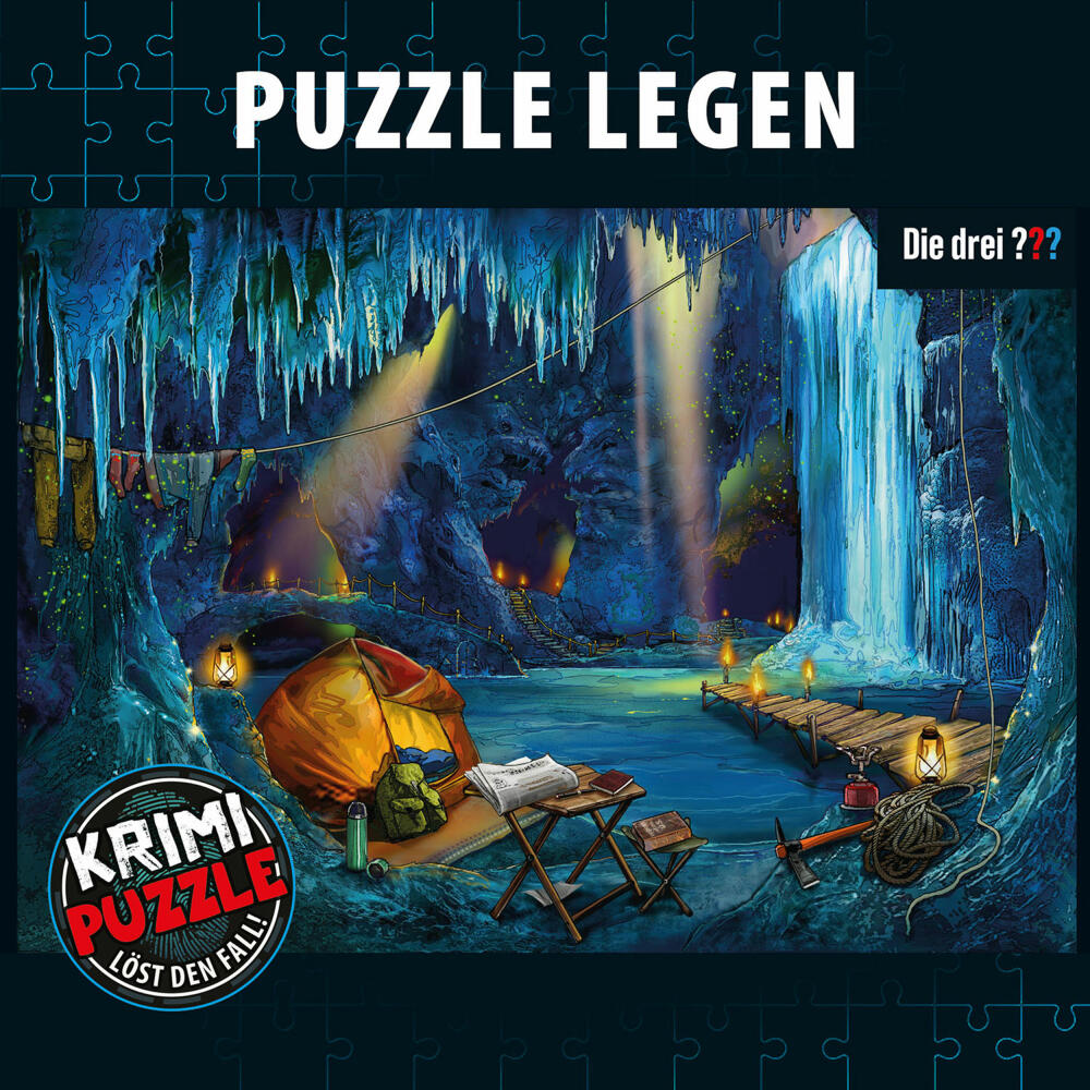KOSMOS Krimipuzzle Die drei ??? Echo der Finsternis, Krimispiel, Puzzle, ab 10 Jahren, 300 Teile, 684464