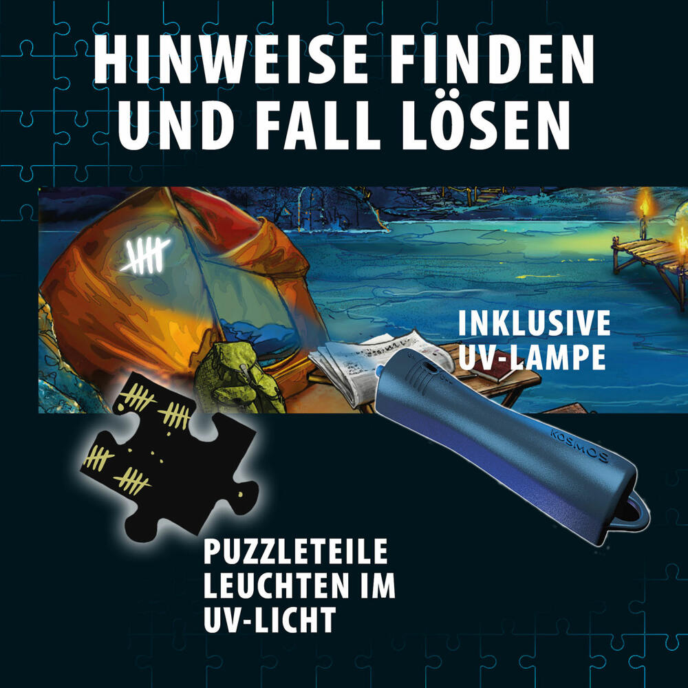 KOSMOS Krimipuzzle Die drei ??? Echo der Finsternis, Krimispiel, Puzzle, ab 10 Jahren, 300 Teile, 684464